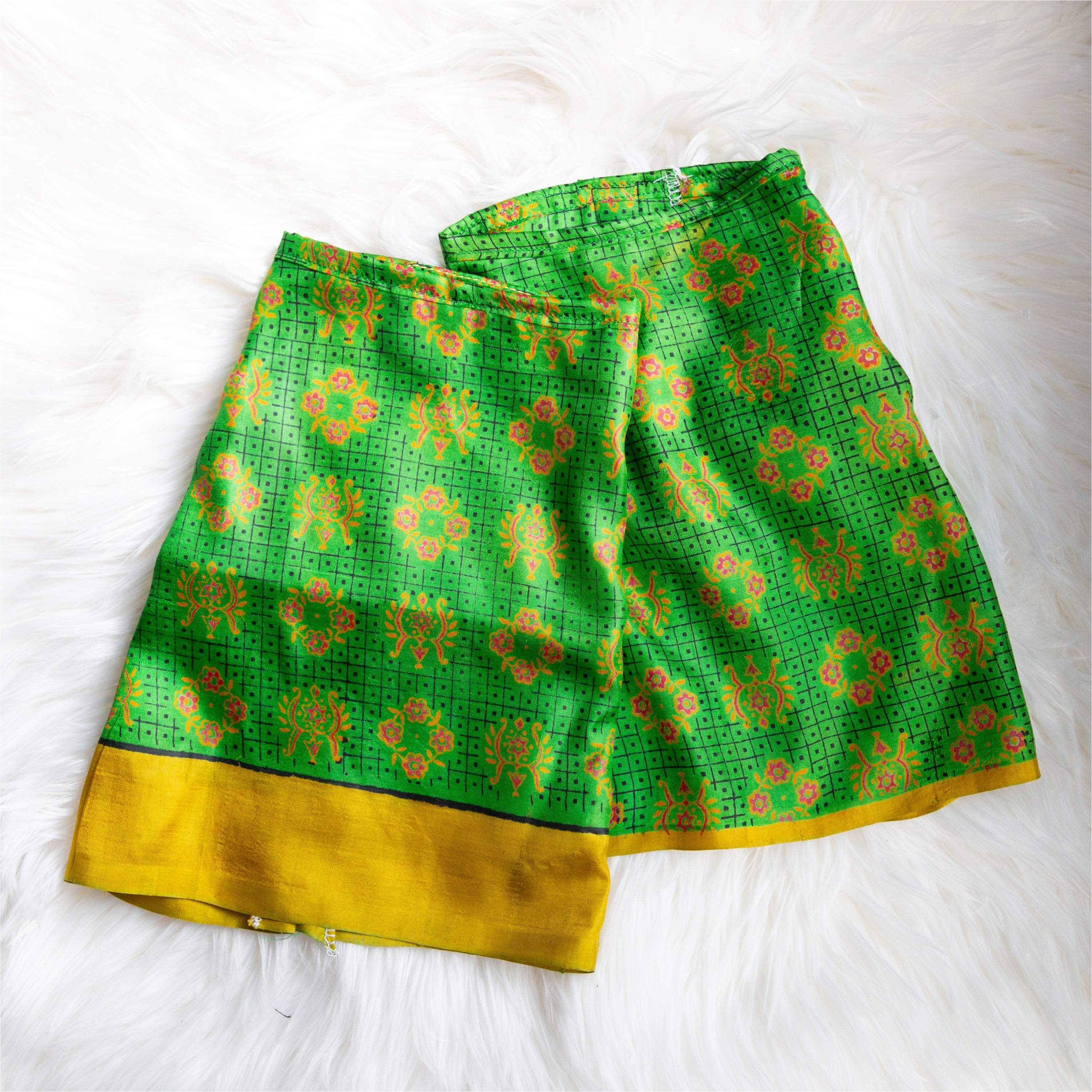 Boho Silk Maxi Skirt
