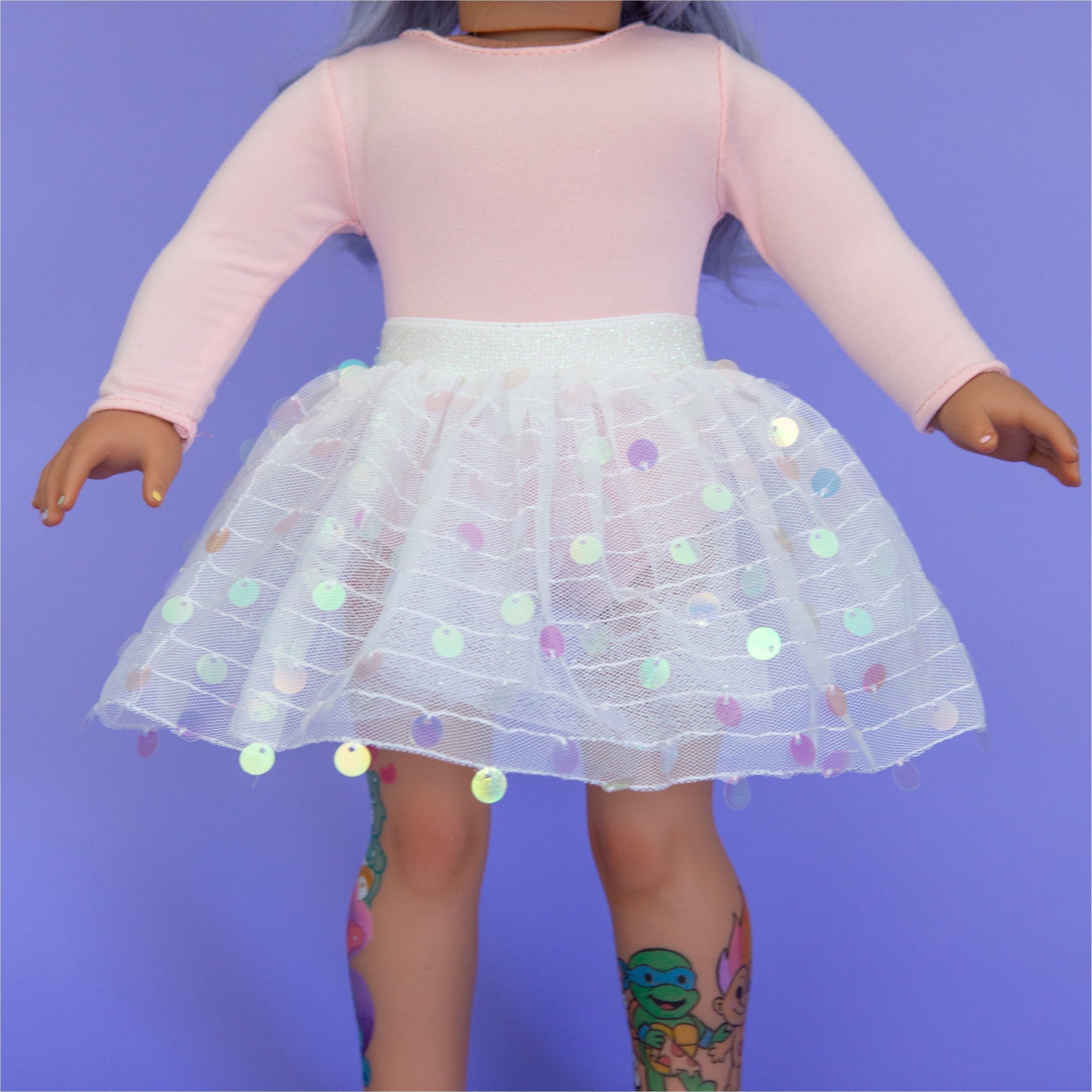 Iridescent tutu skirt