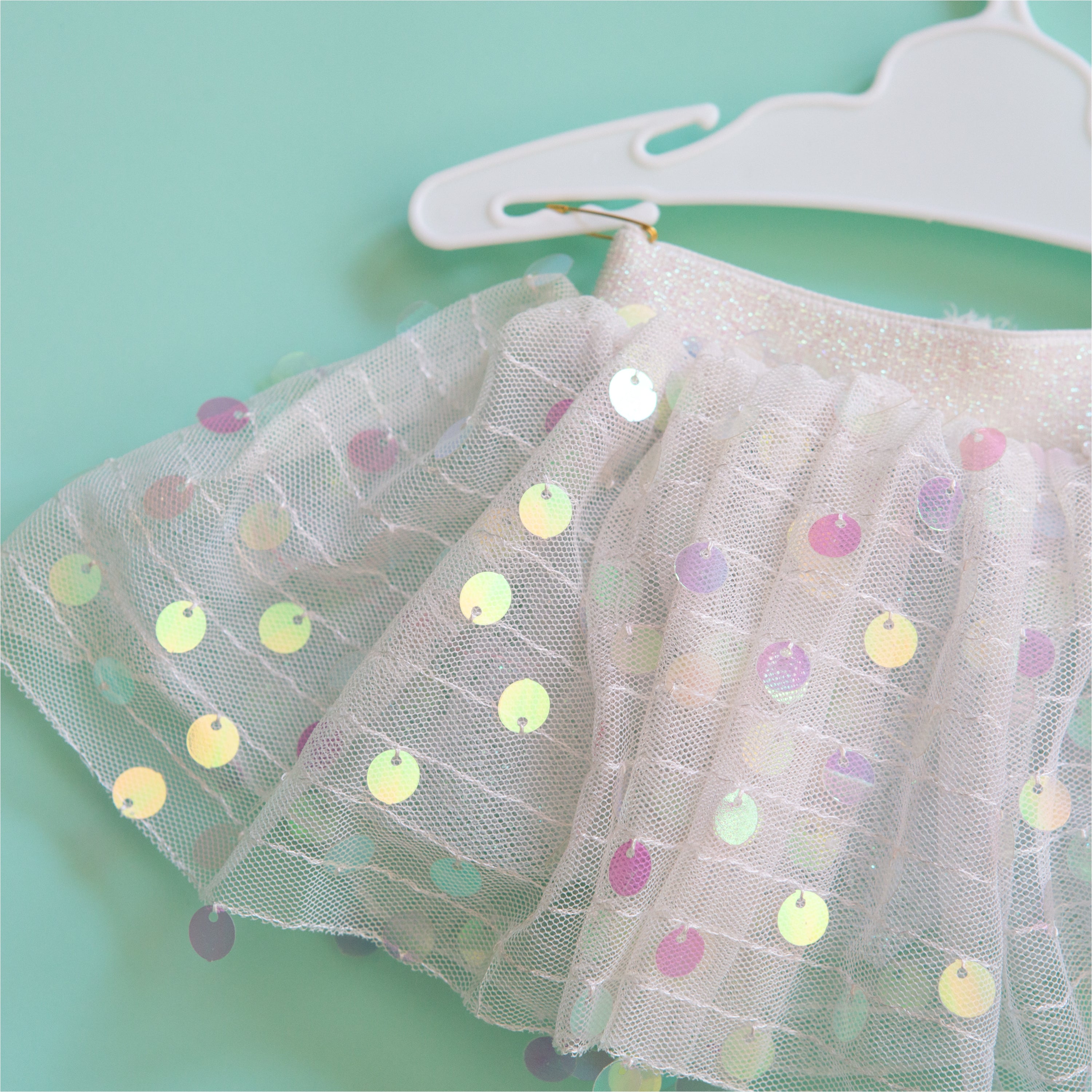 Iridescent tutu skirt