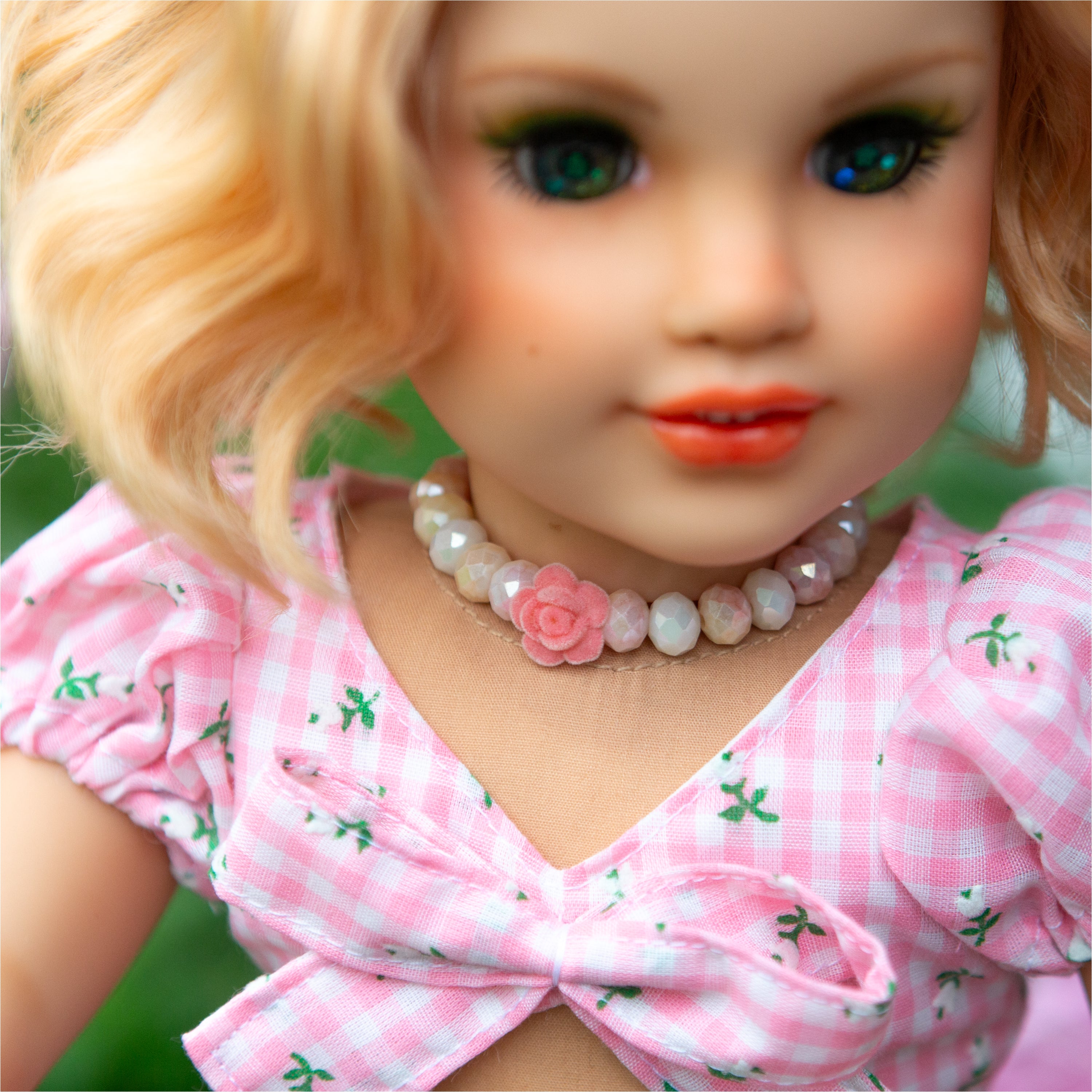 Sparkling Rose Necklace
