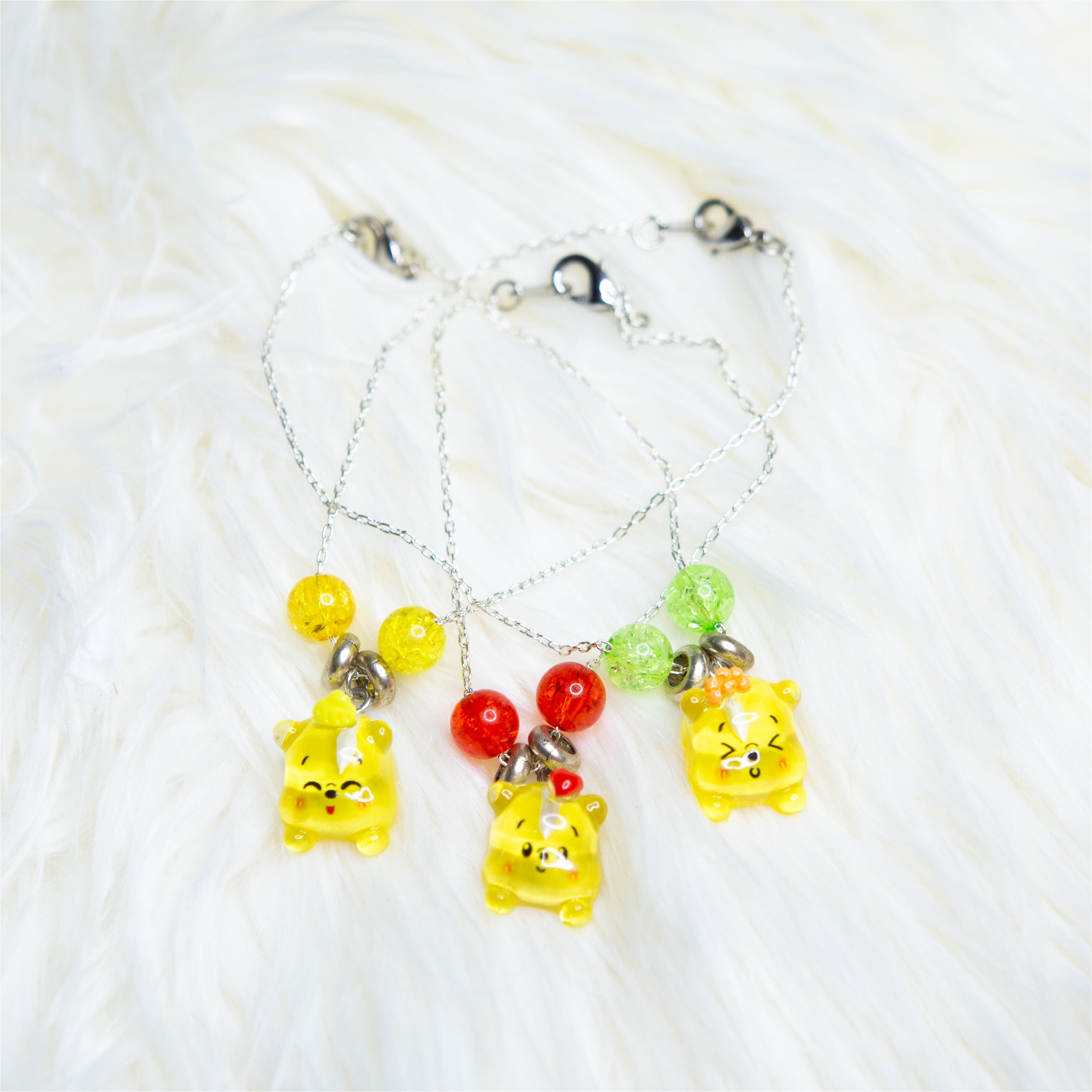 Kawaii Bear Charm Necklace