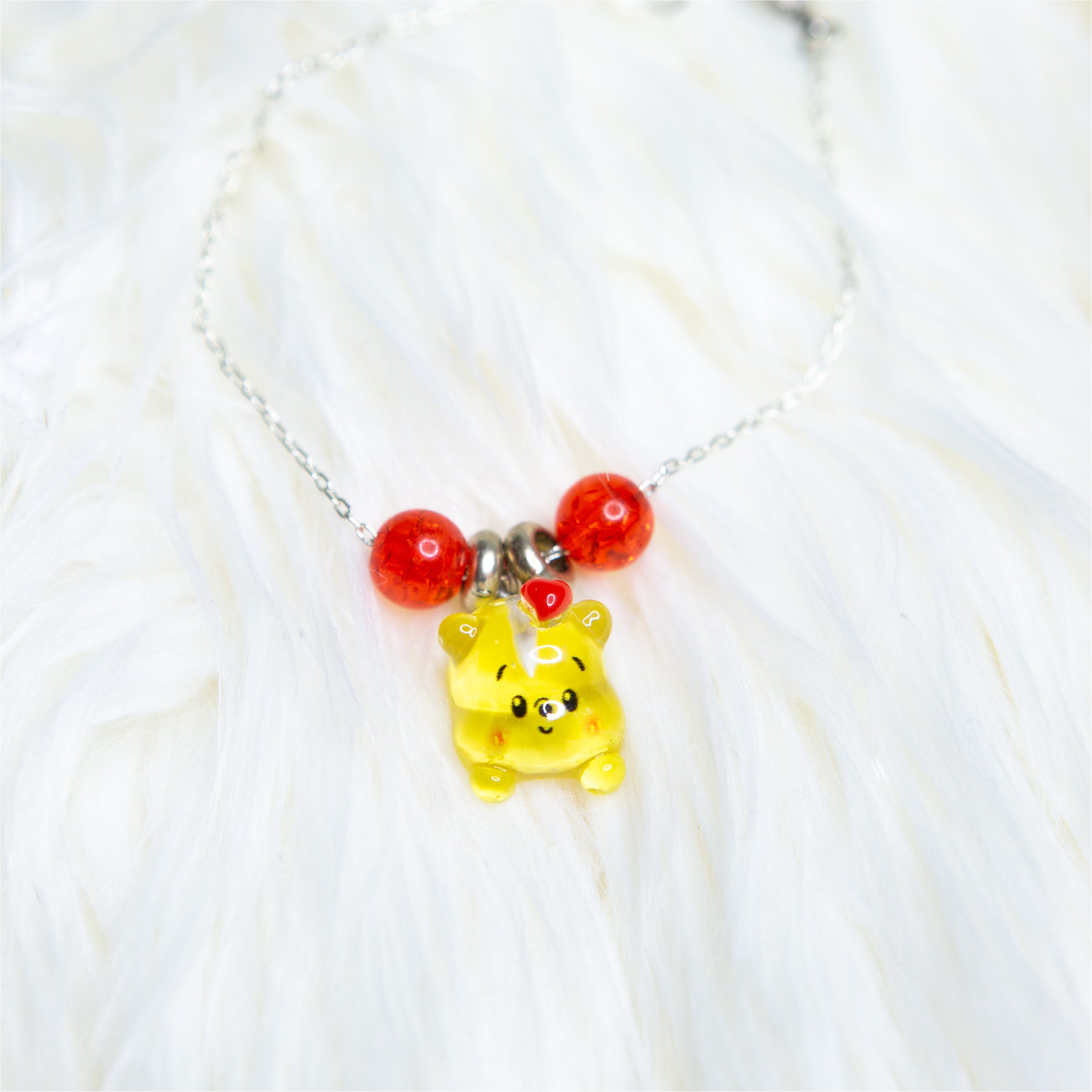Kawaii Bear Charm Necklace