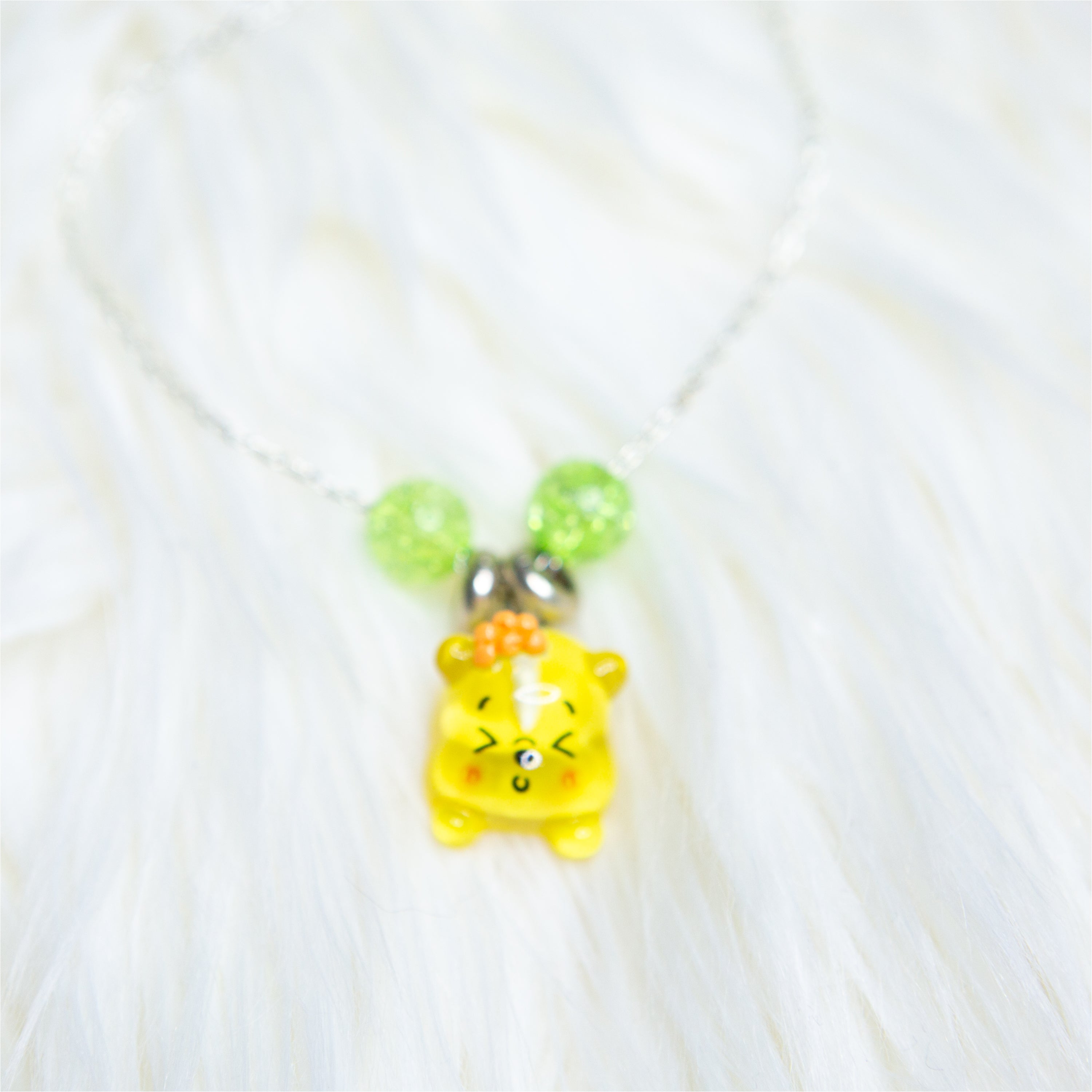 Kawaii Bear Charm Necklace