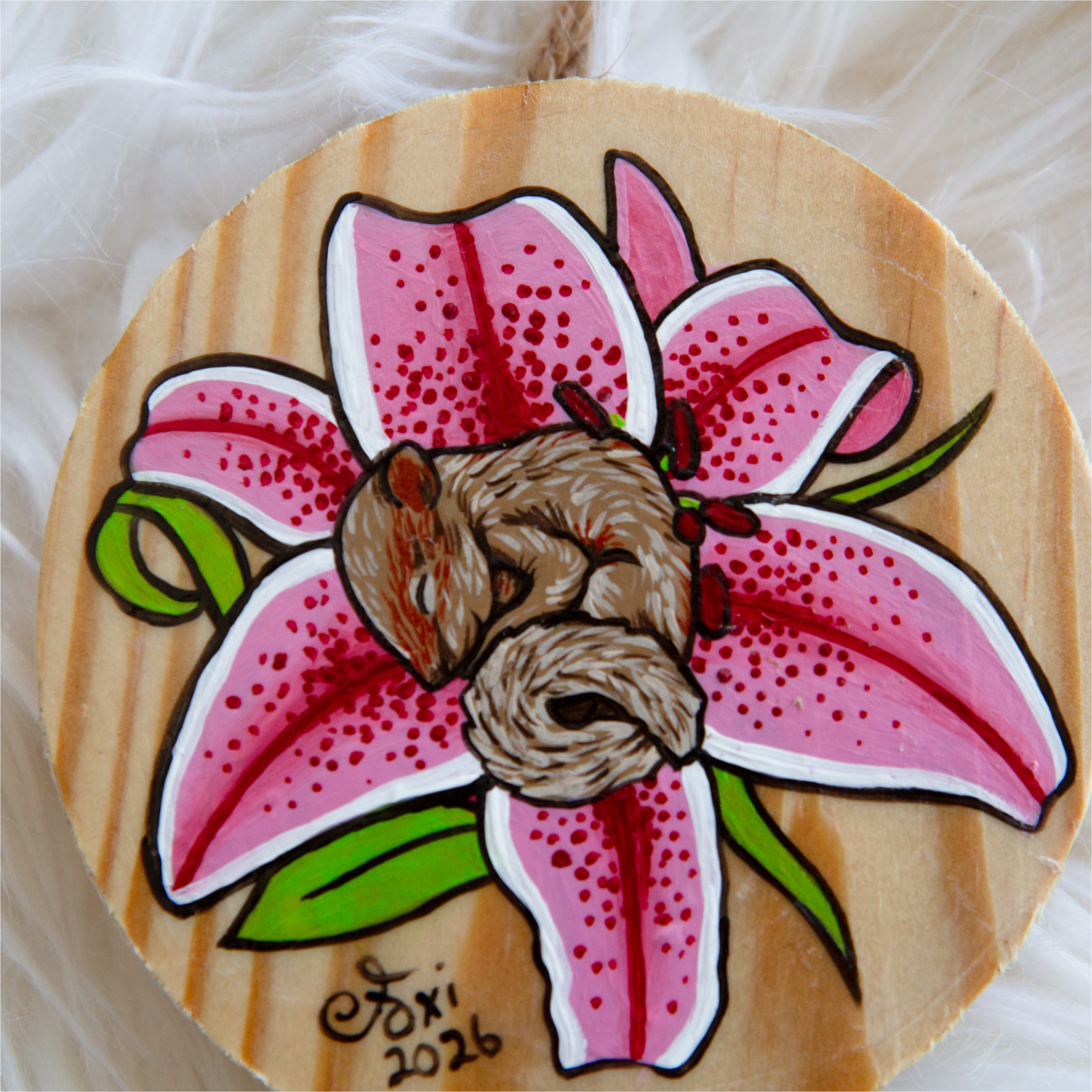 Stargazer Lily Squirrel