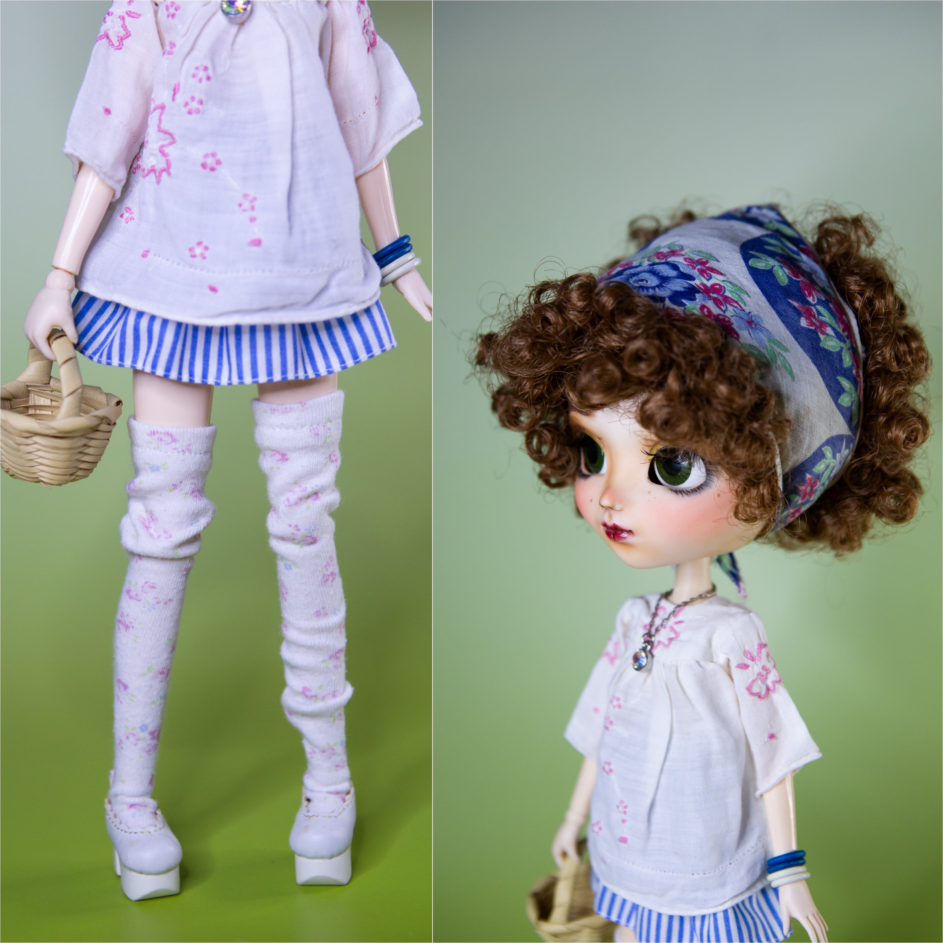 OOAK Boho Top & Skirt Set Outfit