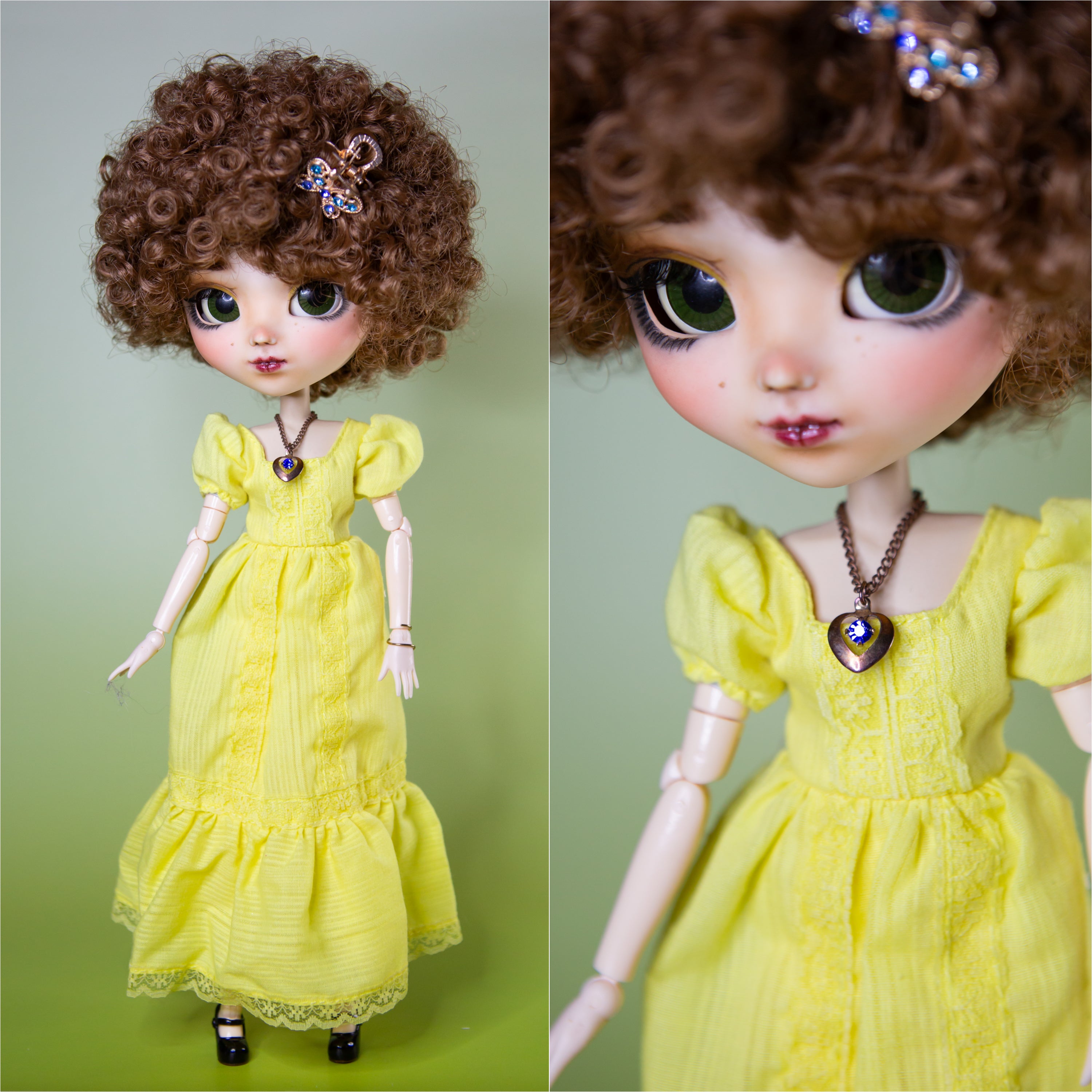 Vintage Yellow Dress + Accessories