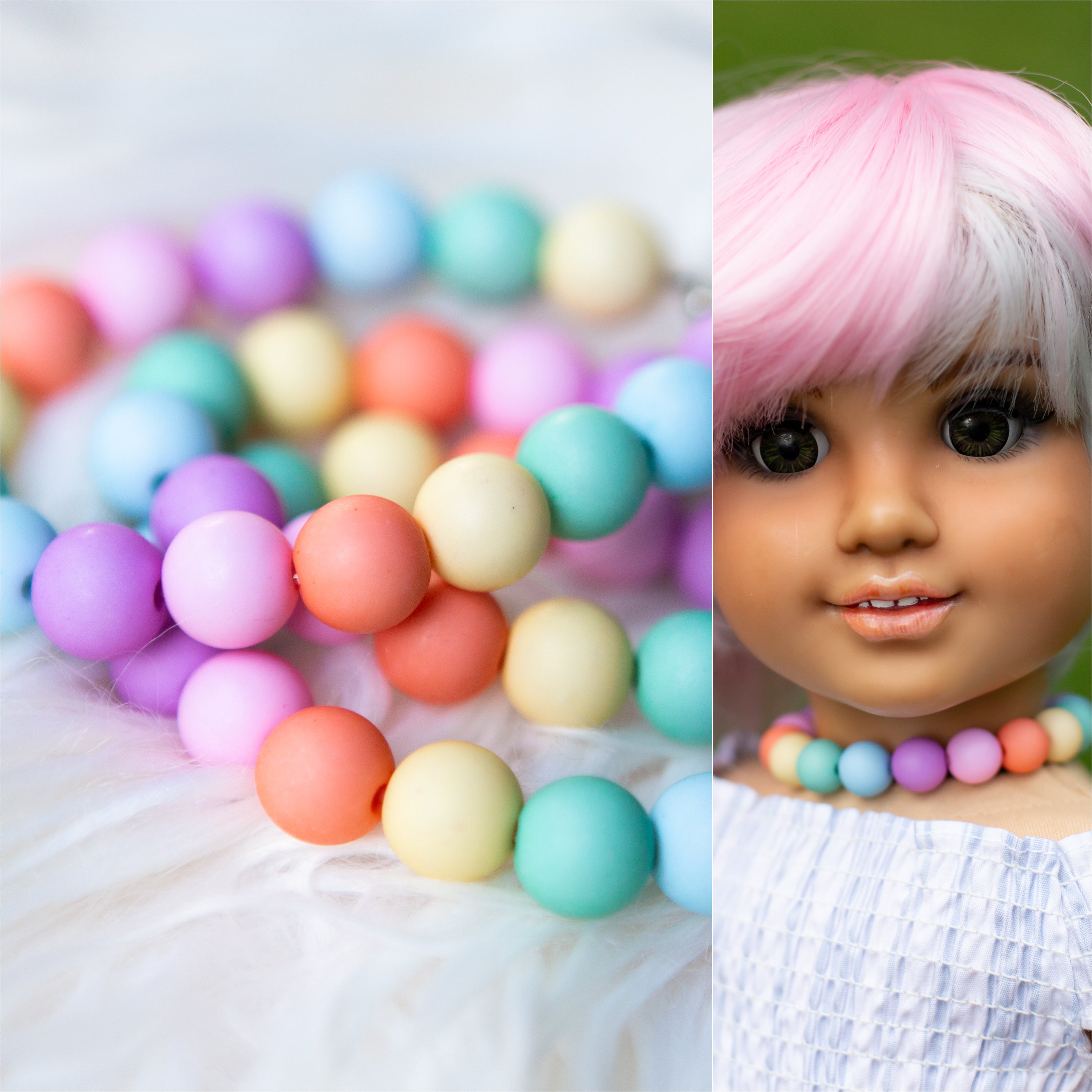 Pastel Beaded Chocker Necklace