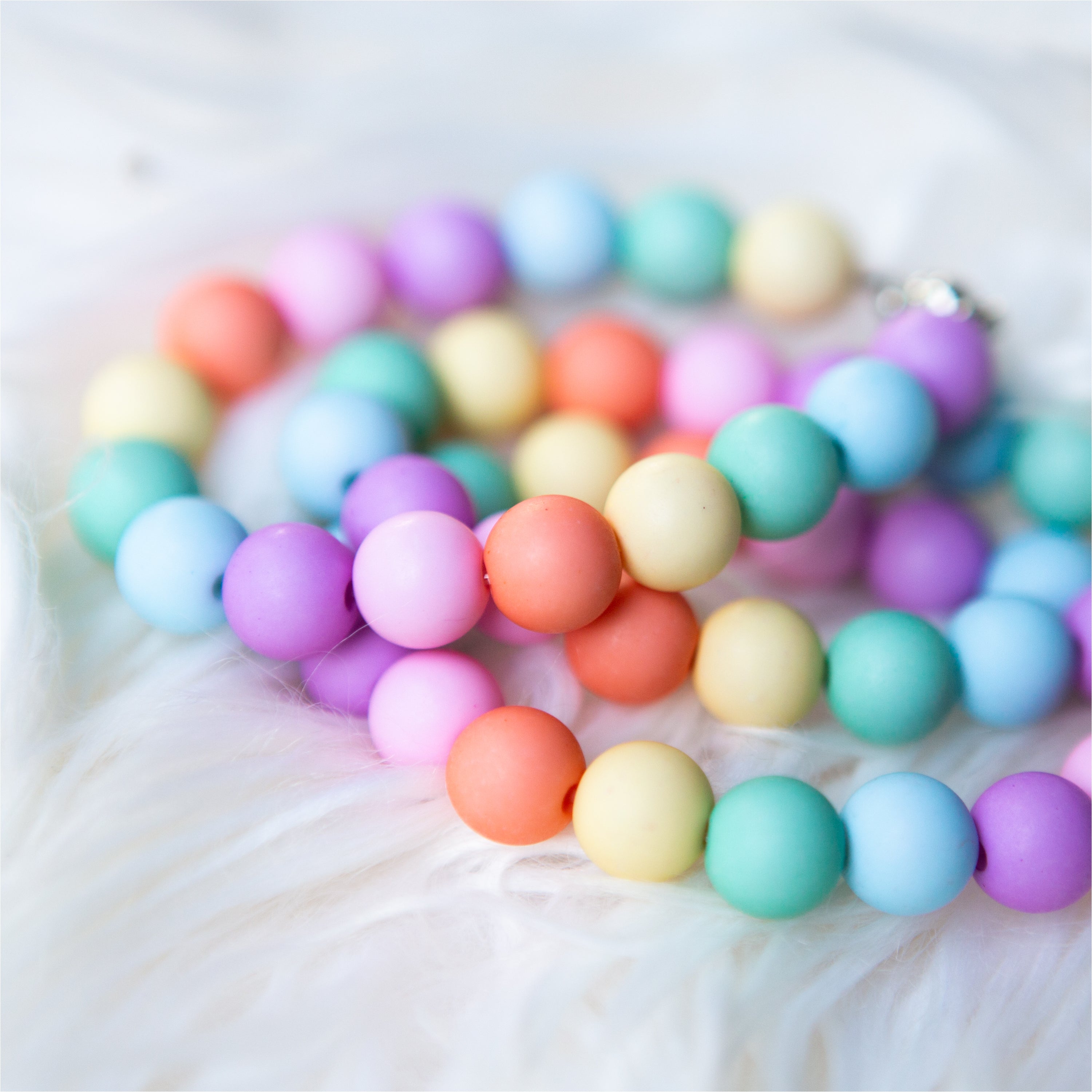 Pastel Beaded Chocker Necklace