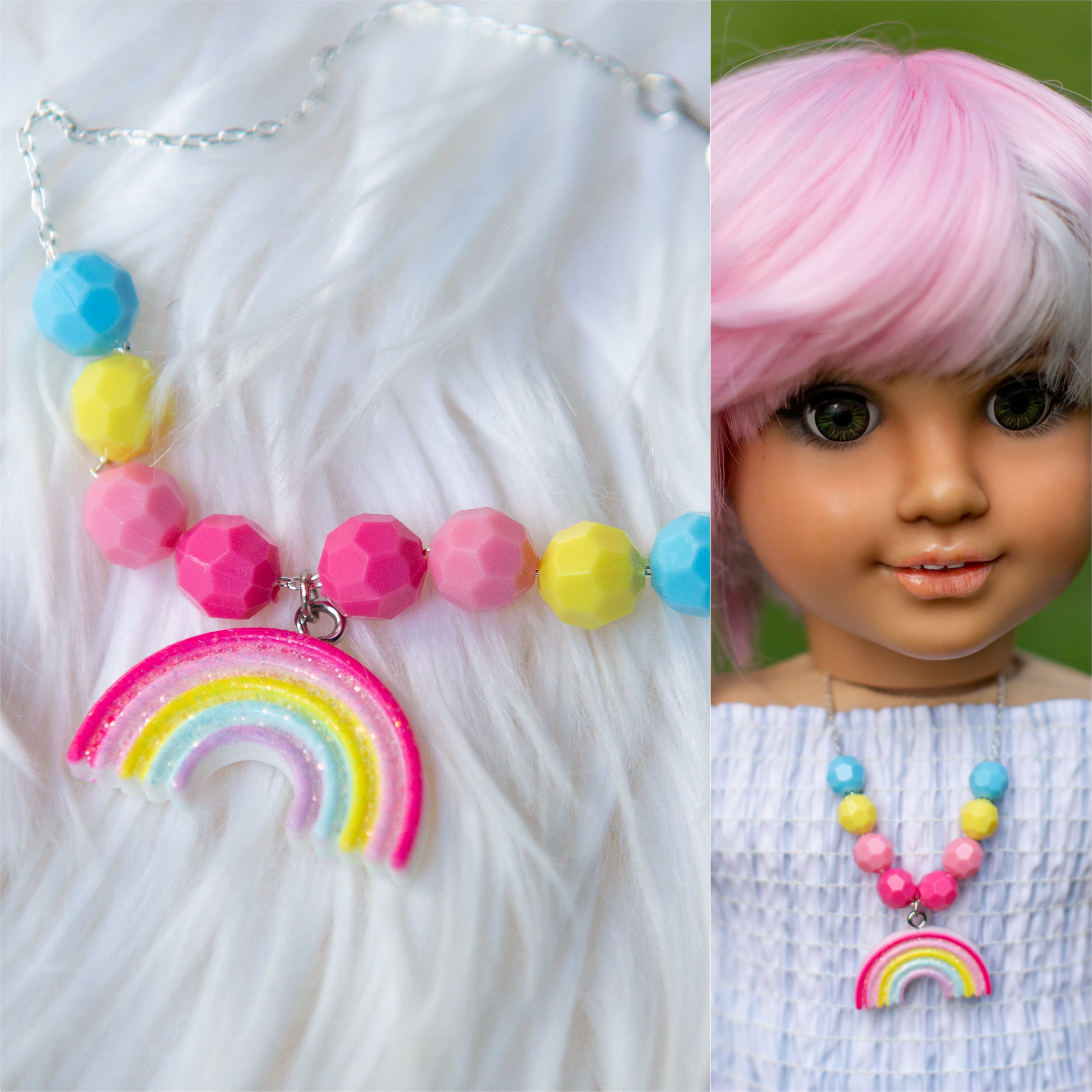 Rainbow Charm Necklace