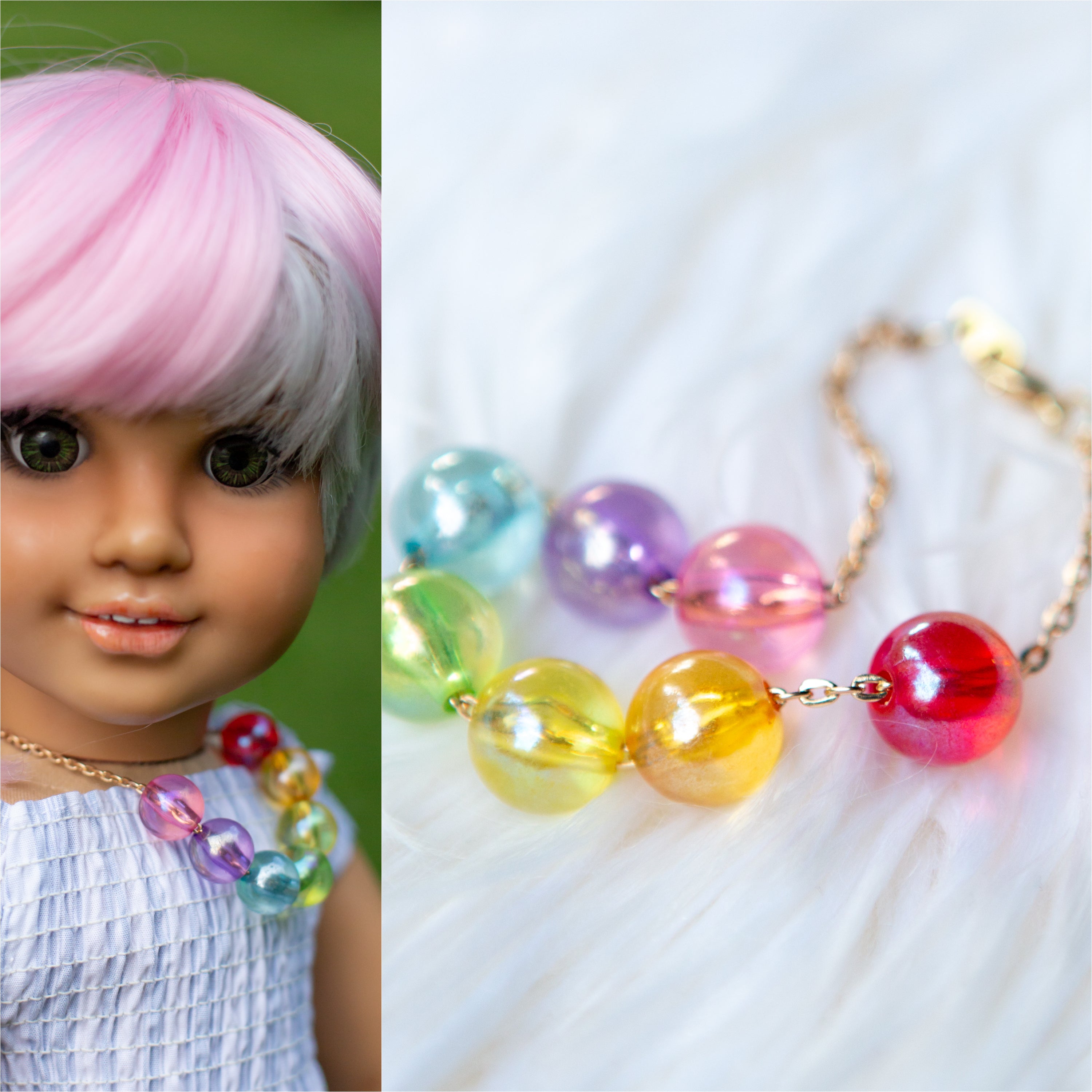 Rainbow Bead Necklace