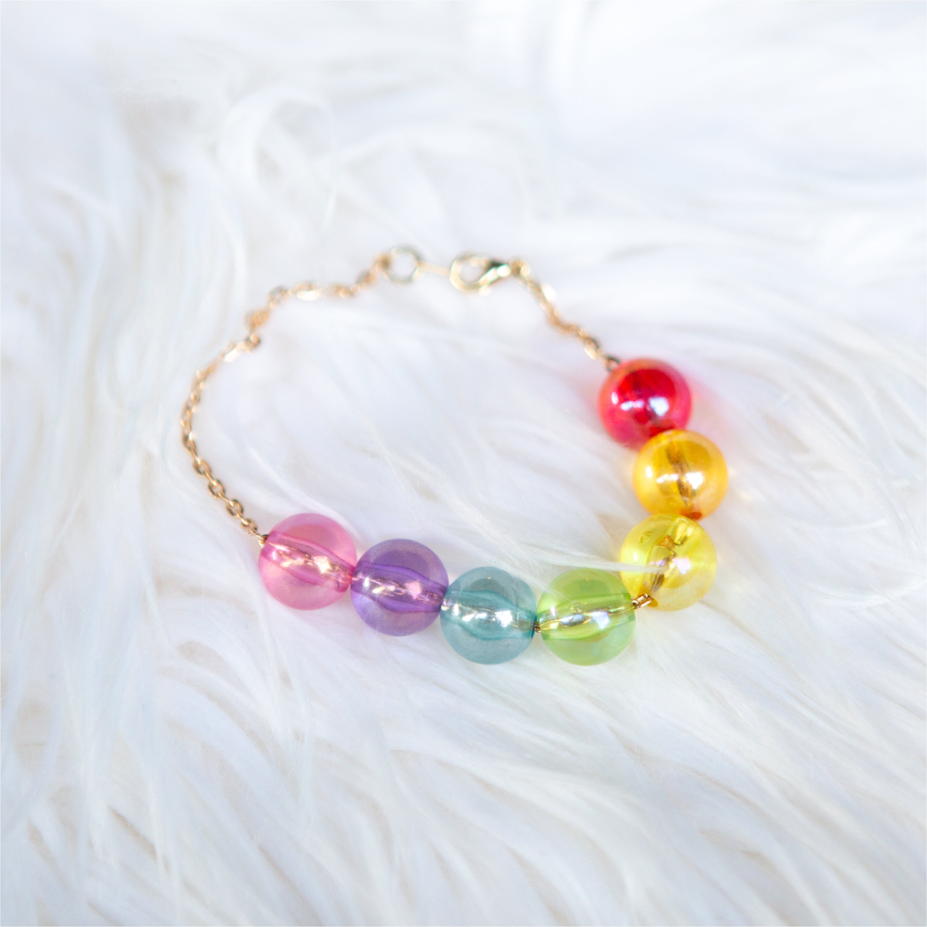 Rainbow Bead Necklace