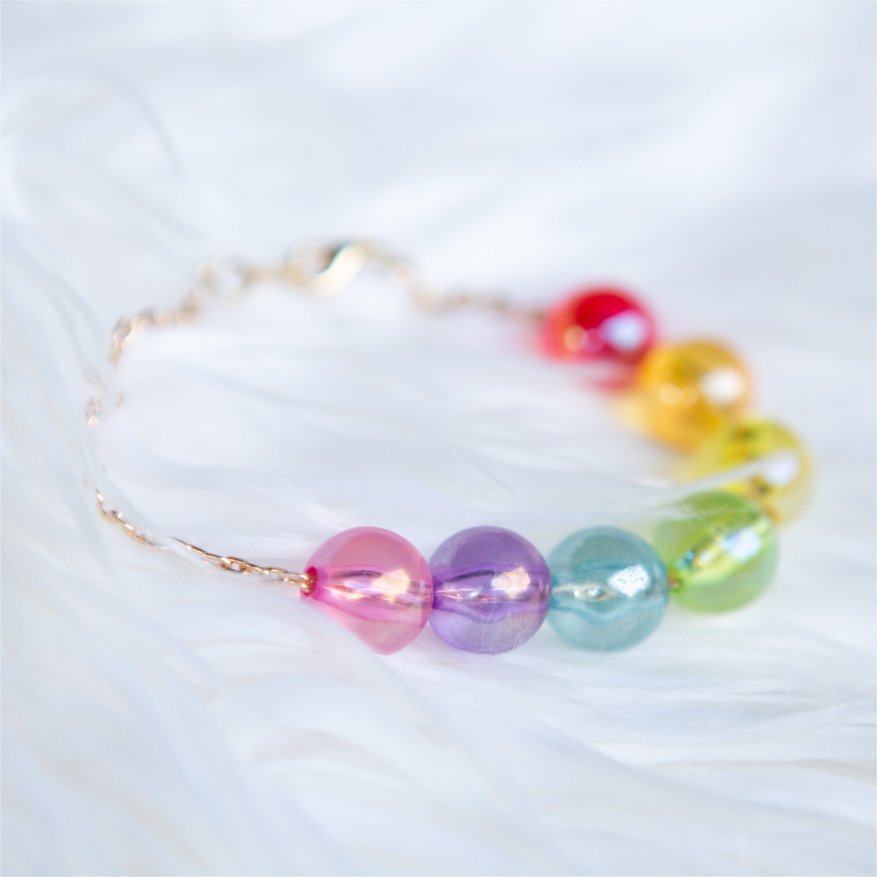 Rainbow Bead Necklace