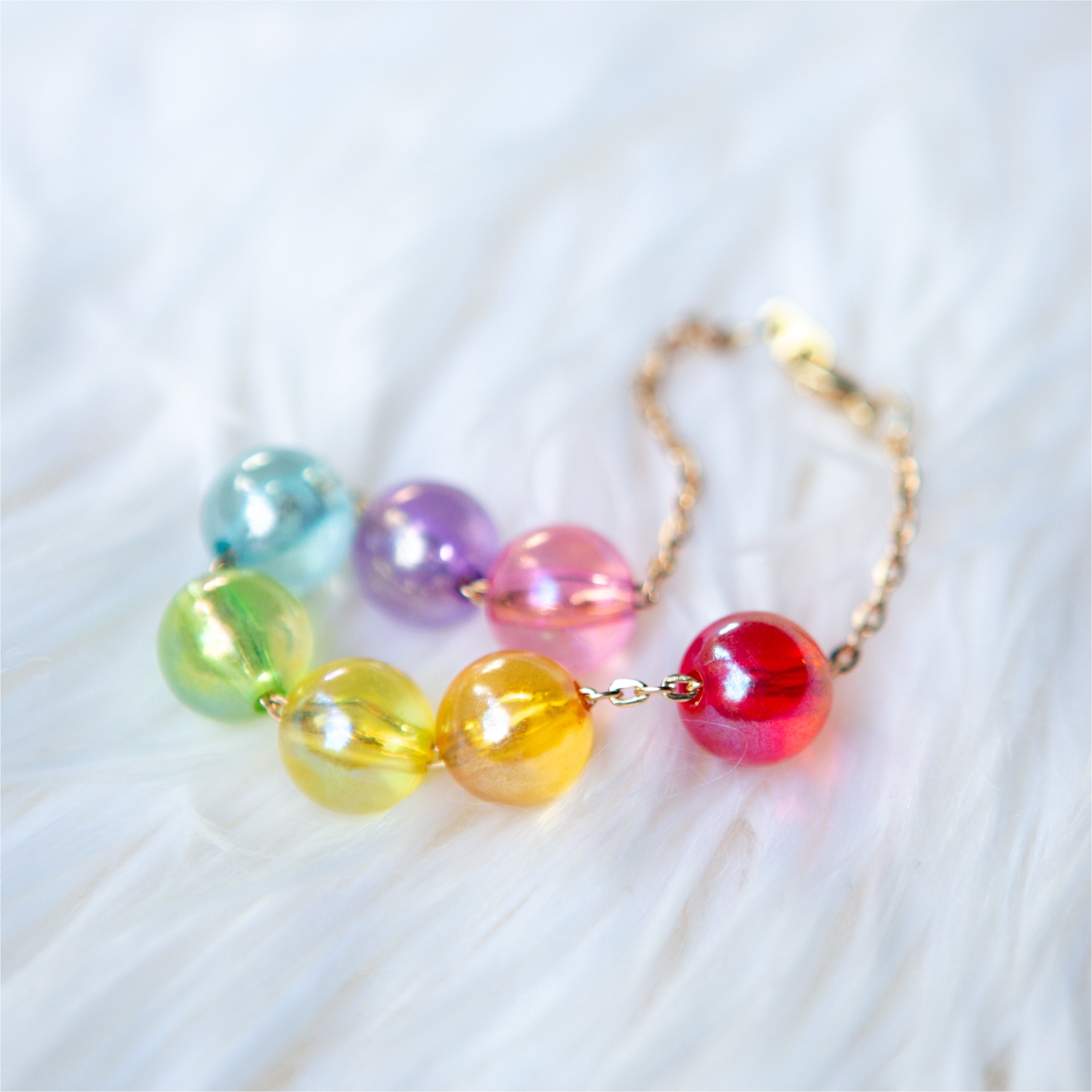 Rainbow Bead Necklace