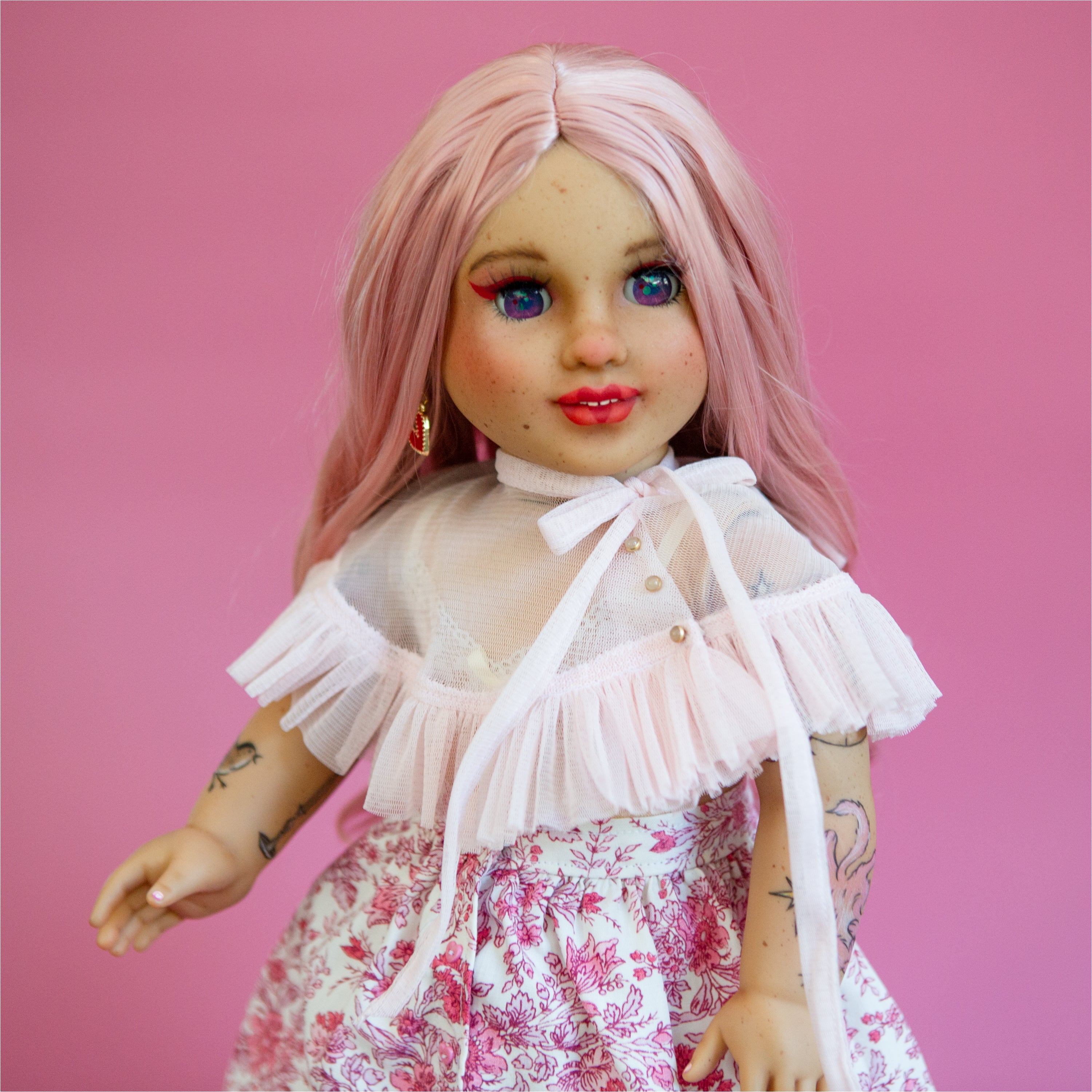 Rose Colored Capelet